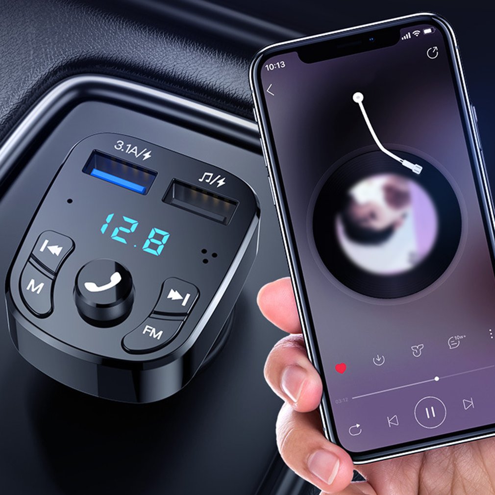 Lecteur MP3 sans fil, sans batterie, double USB 3.1A, chargeur rapide, disque U, chansons, décodage Audio sans perte, pour voiture