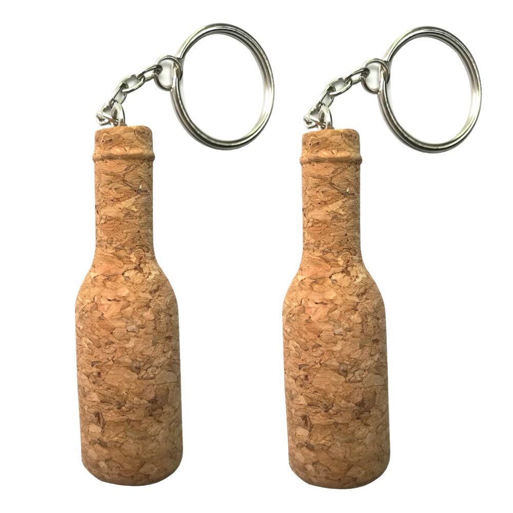 LLavero de corcho para acampar, bucear, barco, flotante, hecho a mano, llavero, llavero de vela,: 2PC