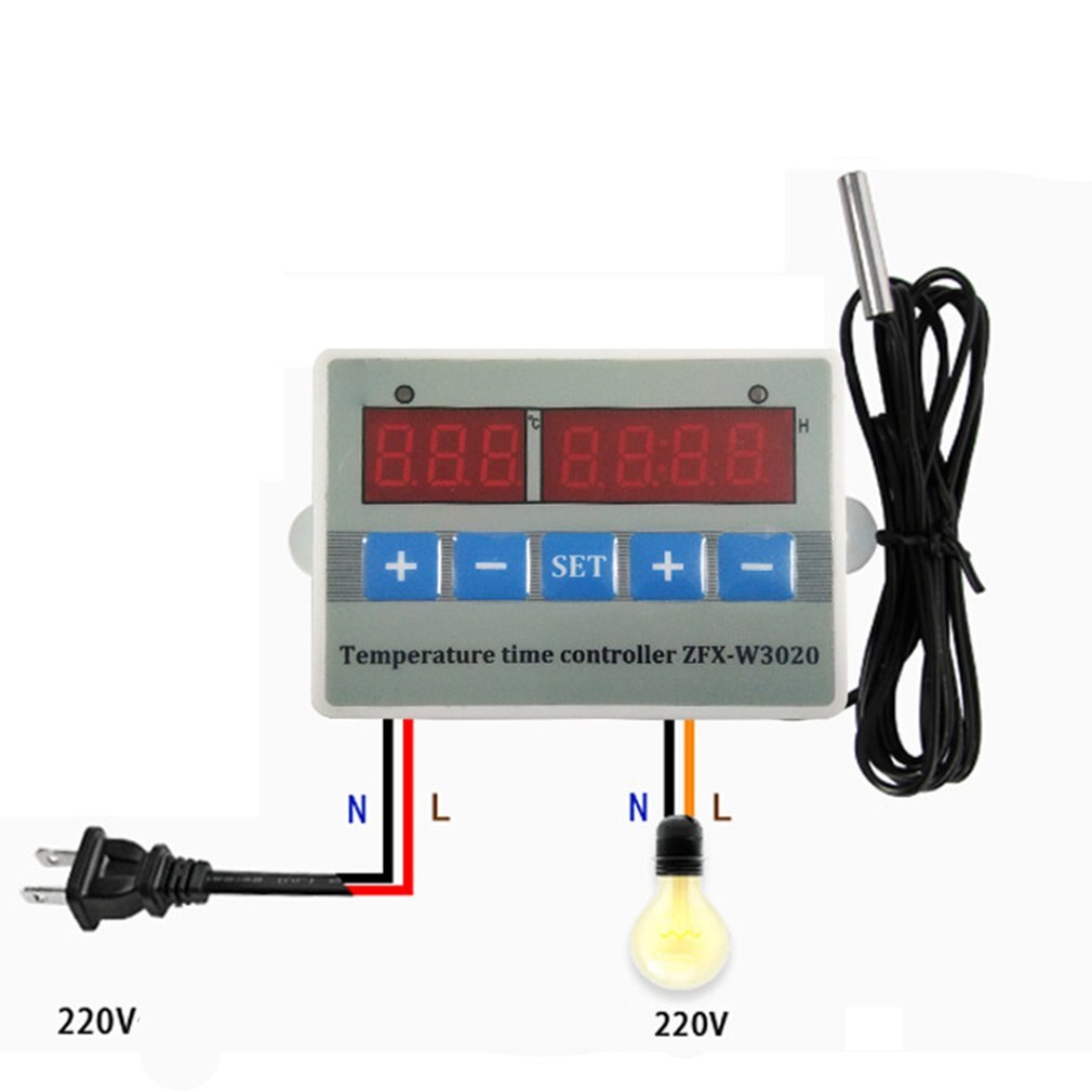 ZFX-W3020 LCD Digital Display Digital Intelligent Temperature Time Controller Thermostat Timer Switch Module
