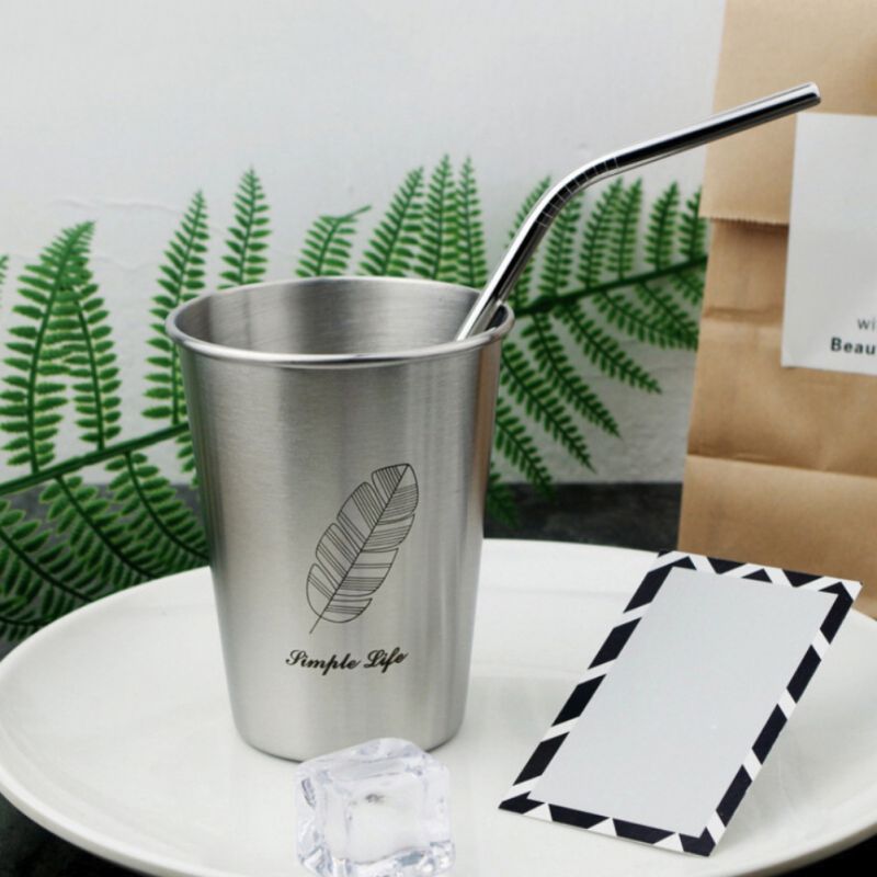 500 ml Stainless Steel Water Cup, Unbreakable Stackable Drinking Bottle, Suitable for Home, Travel, Camping