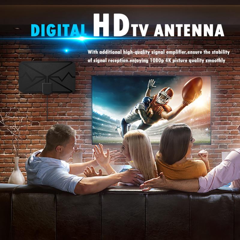 4K Antena Digital Indoor HDTV 3600 Miles Range Antenna TV Aerial Amplified Digital HD FreeTV Antenna Signal Amplifier USA