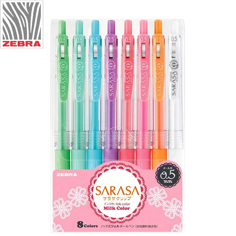 3/5/8 Stuks Set Zebra Sarasa JJ15 Melk Kleur Gel Pen Licht Kleur Lijn Tekening Pen Gel pen 0.5 Mm