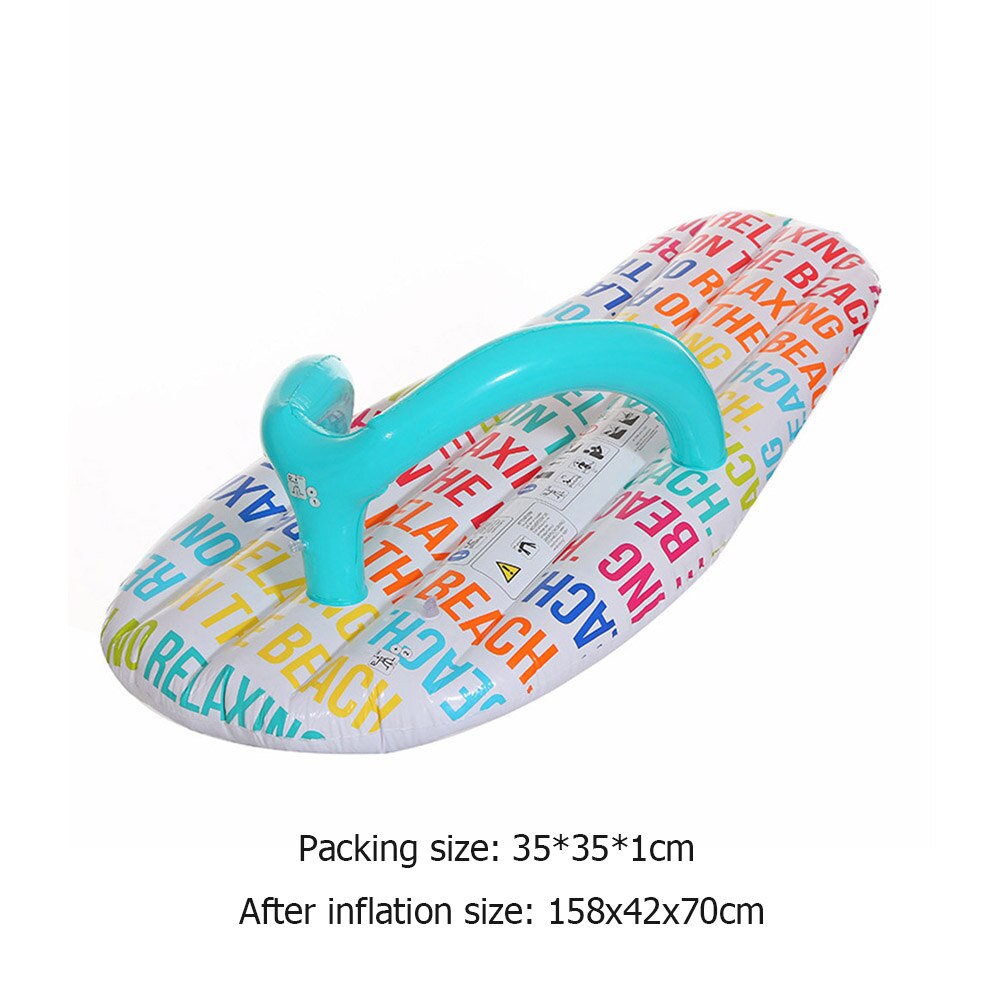 Slippers Floating Row Floating Bed Water Swimming Circle Air Cushion Swimming Equipment: Default Title