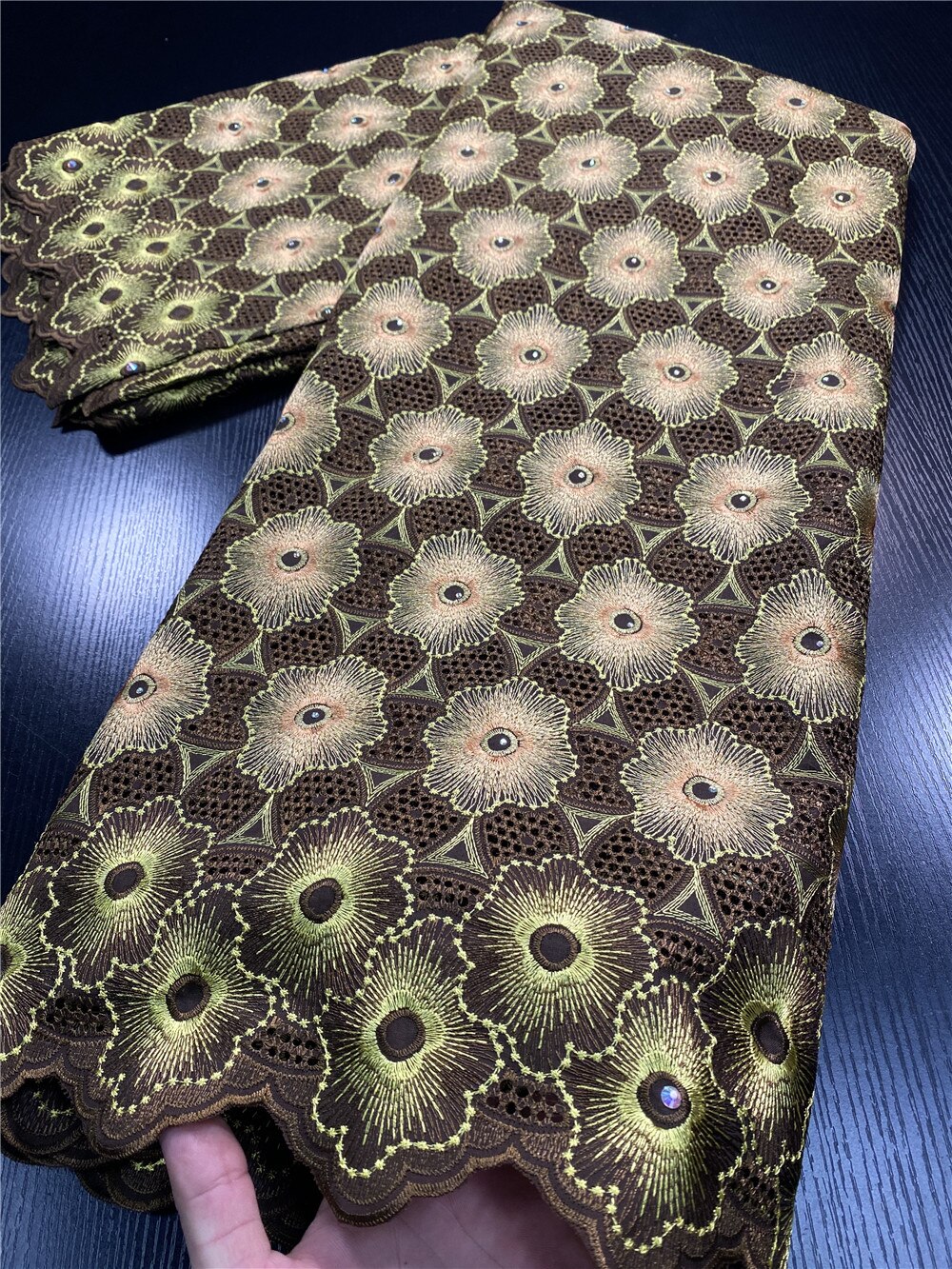 African Lace Fabric Swiss Cotton Lace Fabric Nigerian Lace Fabrics Swiss Voile Lace In Switzerland YA3456B-7: Picture 2