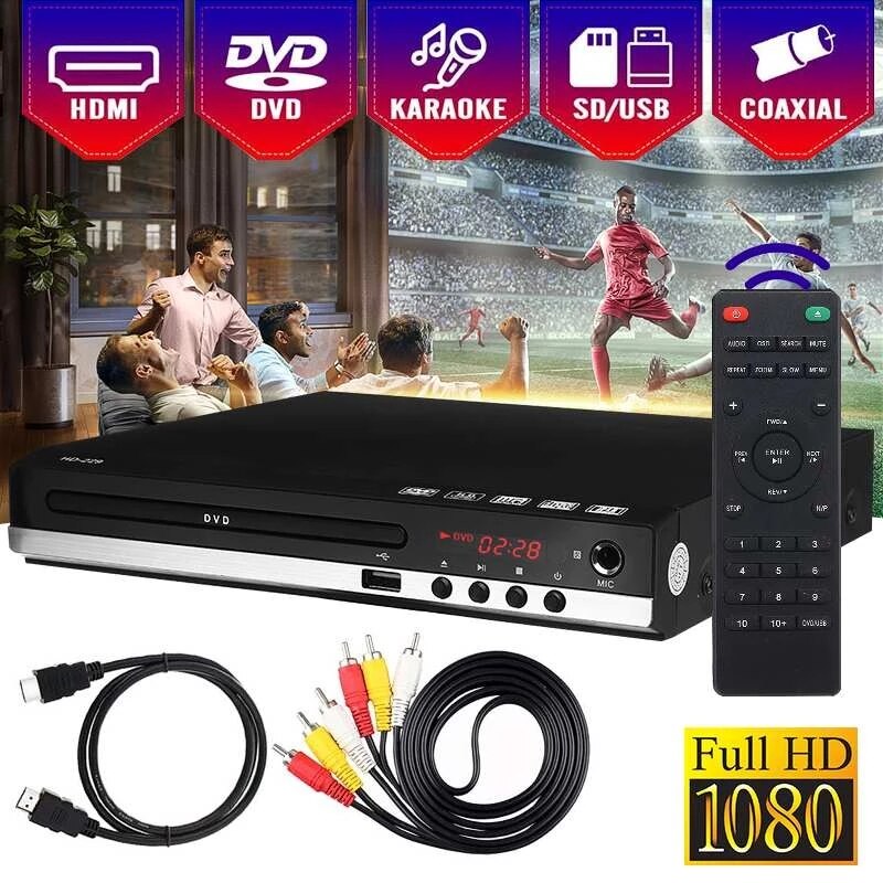 Hem hdmi-kompatibel dvd-spelare full  hd 1080p usb multimedia digital tv disc player support dvd cd  mp3 mp4 rw vcd