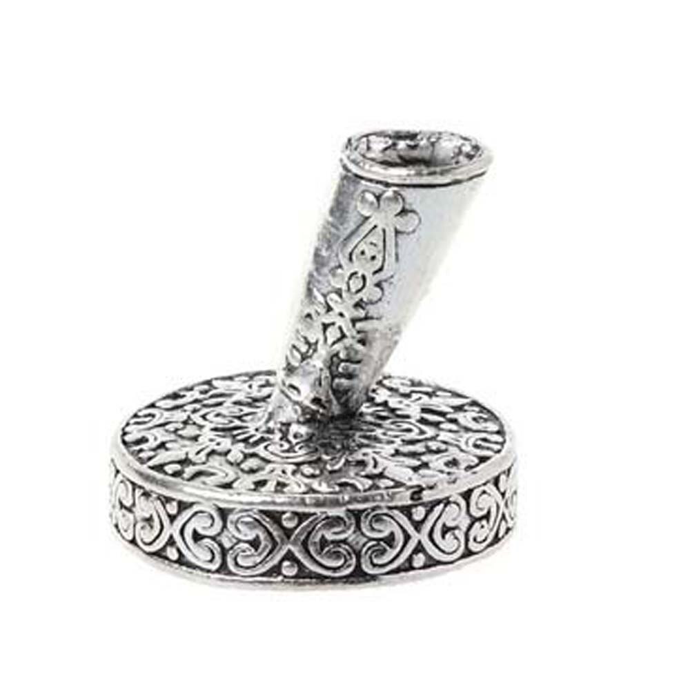 Europese Stijl Veer Pen Stand Ronde Penhouder Vulpen Organizer Accessoires Leraar Schoolbenodigdheden Organizador: silver