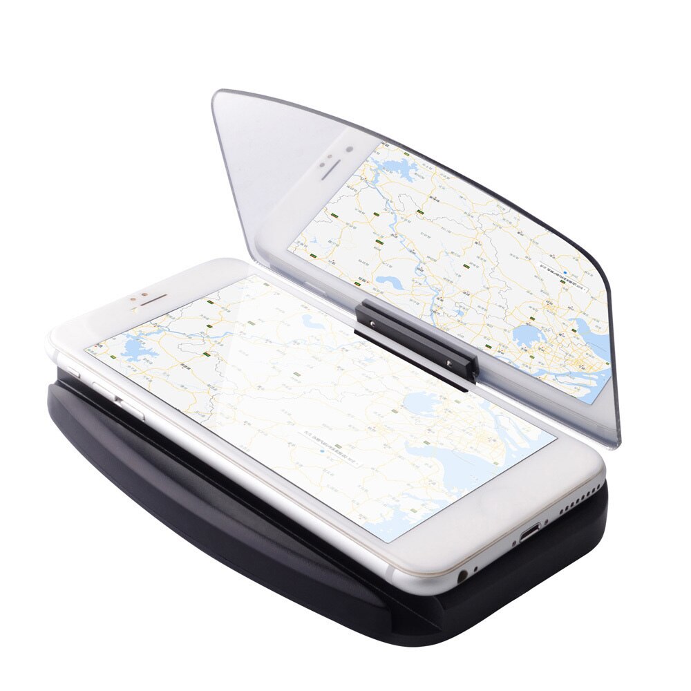 Speedwow universele hud head-up display mobiele telefoonhouder auto snelheidsmeter projector houder hud digitaal voor iphone samsung gps