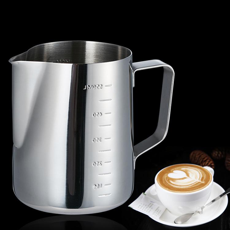 Barista herramientas Latte Art útil pluma de lujo Utilidades domésticas Para Cozinha flor taza café leche burbuja tarro escala 600ml