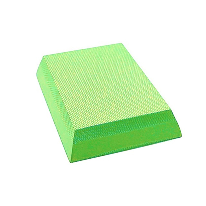 Tabla de equilibrio para Yoga y Pilates, almohadilla de equilibrio suave impermeable, almohadilla de bloque de TPE, cojín de equilibrio grueso, equilibrador, ejercicio físico: green