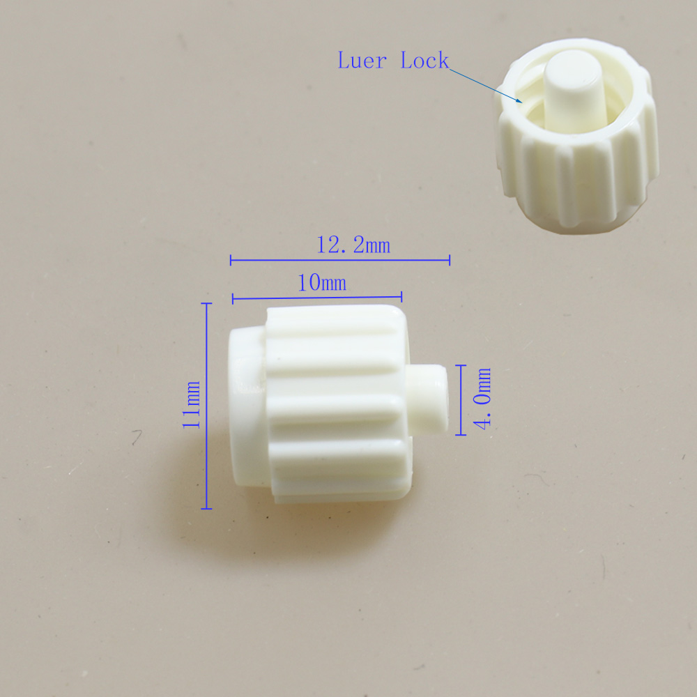 Male Luer Lock Plug Adapter ABS Plastic Air Valve Pipe Dispensing Glue Subpackag Syringe Barrel Fitting Connector End Cap Cove