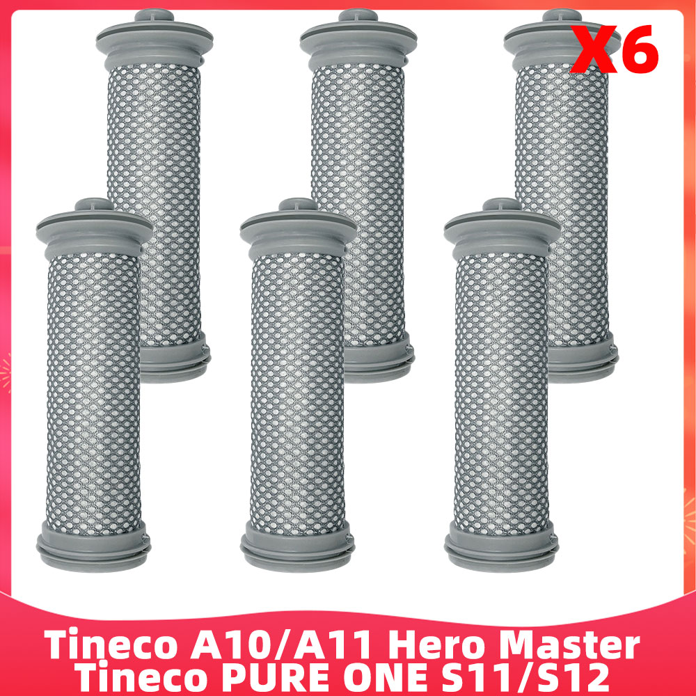 Apto para Tineco A10/A11 Hero Master/PURE ONE S11/S12 Series aspiradoras inalámbricas repuesto cepillo rodillo prefiltro Hepa: Amarillo claro