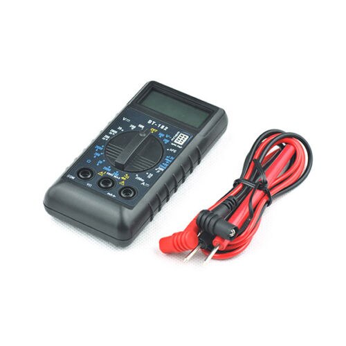 DT182 Extra Mini Digital Multimeter with Buzzer Overload protection Pocket Voltage Ampere Ohm Meter DC AC LCD Portable