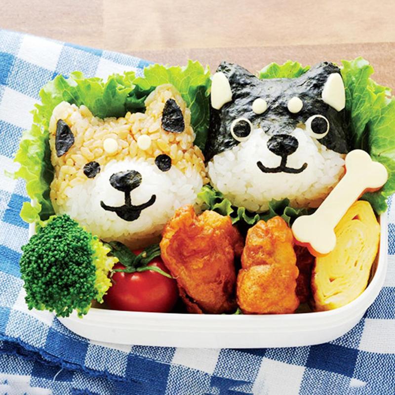 5 st/set söt tecknad sushi nori risform dekorskärare bento maker smörgås gör det själv verktyg kökstillbehör