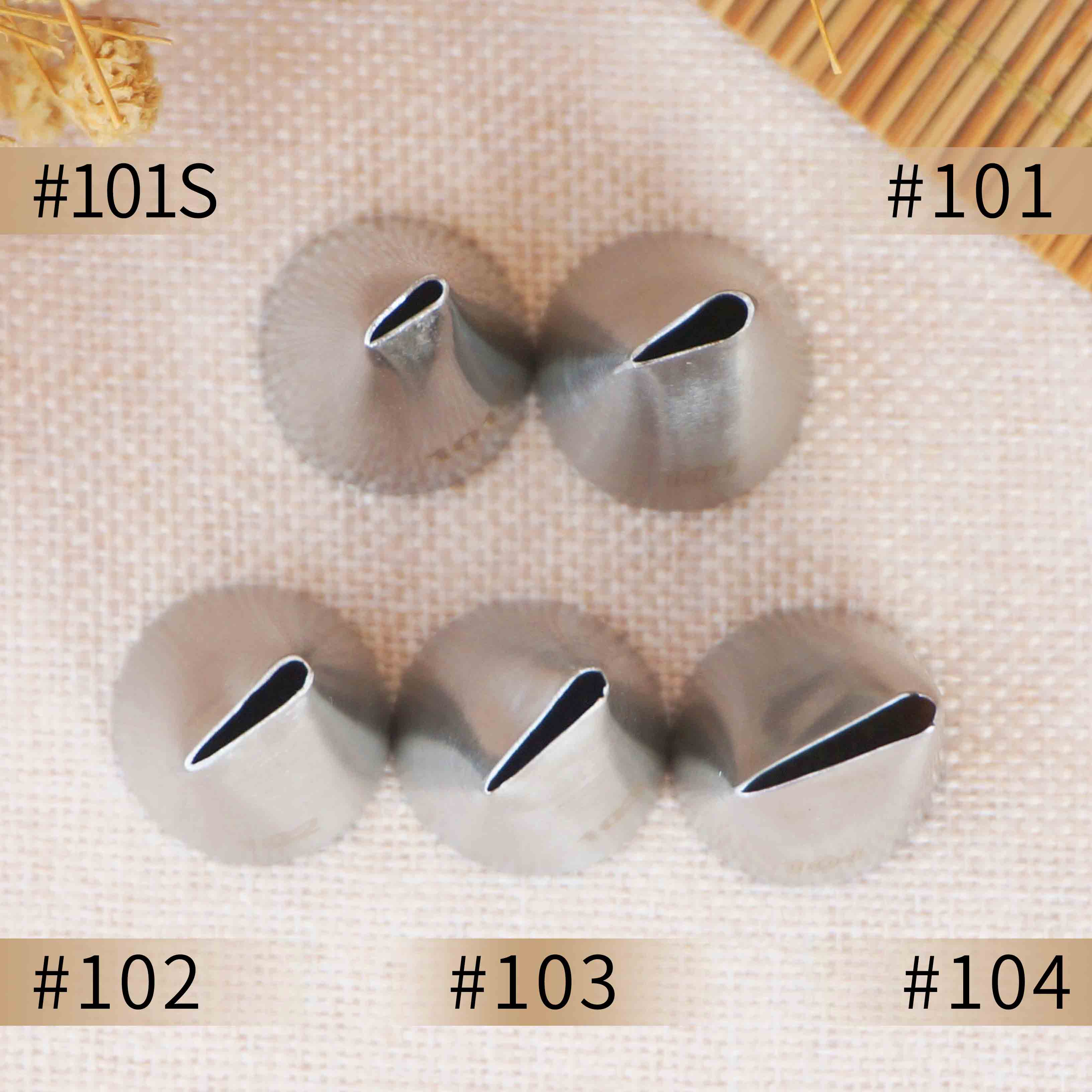 #101S #101 #102 #103 #104 Piping Nozzle For Creating Rose Petal Shape Decorating Icing Tip Baking &amp;Pastry Tools Bakeware