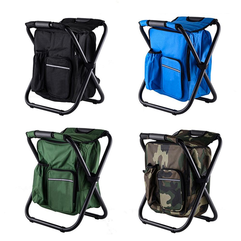 Outdoor Vissen Stoel Zak Folding Camping Kruk Draagbare Rugzak Cooler Geïsoleerde Picknick Tas Wandelen Zetel Tafel Zak Beer 150KG