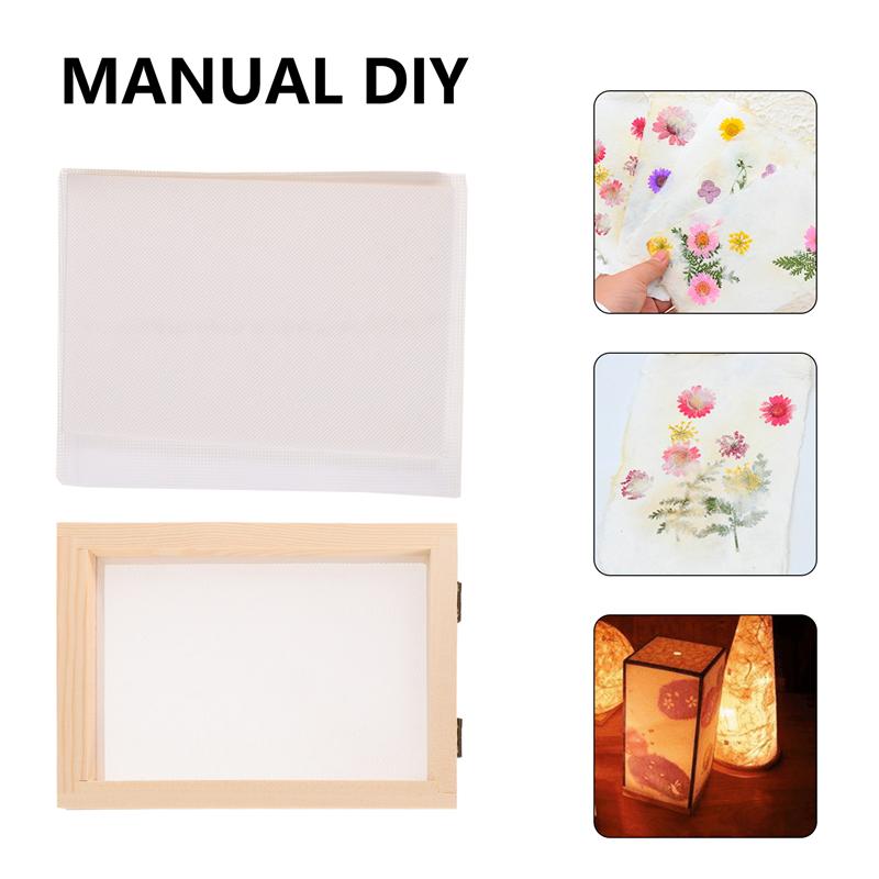 21pcs/Set DIY Paper Tool Wooden Paper Making Mold Frame Paper Making Screen Kit Ancient Paper Handmade Pine Paper Making Frame