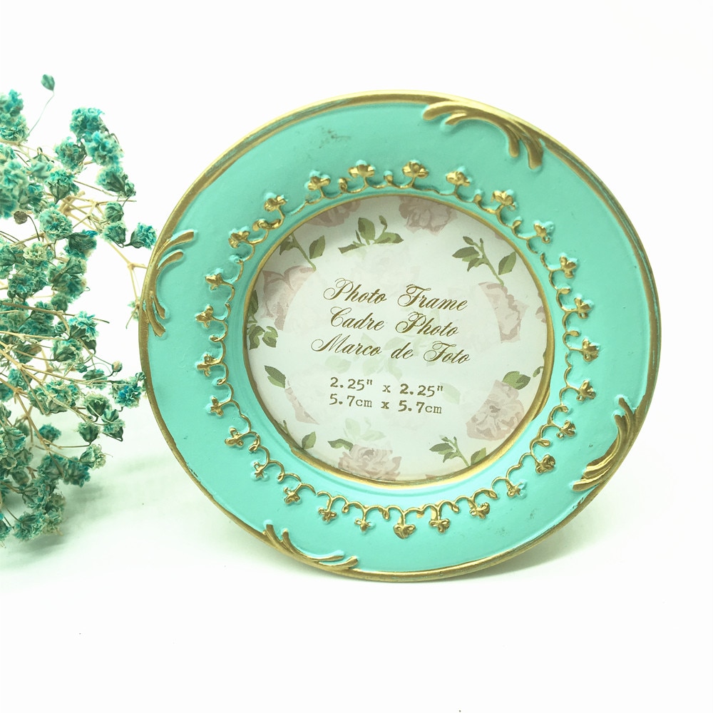 Tiffany Blue Baby wedding photo favors Resin photo frame desktop picture frame shower party home Decor 1pc