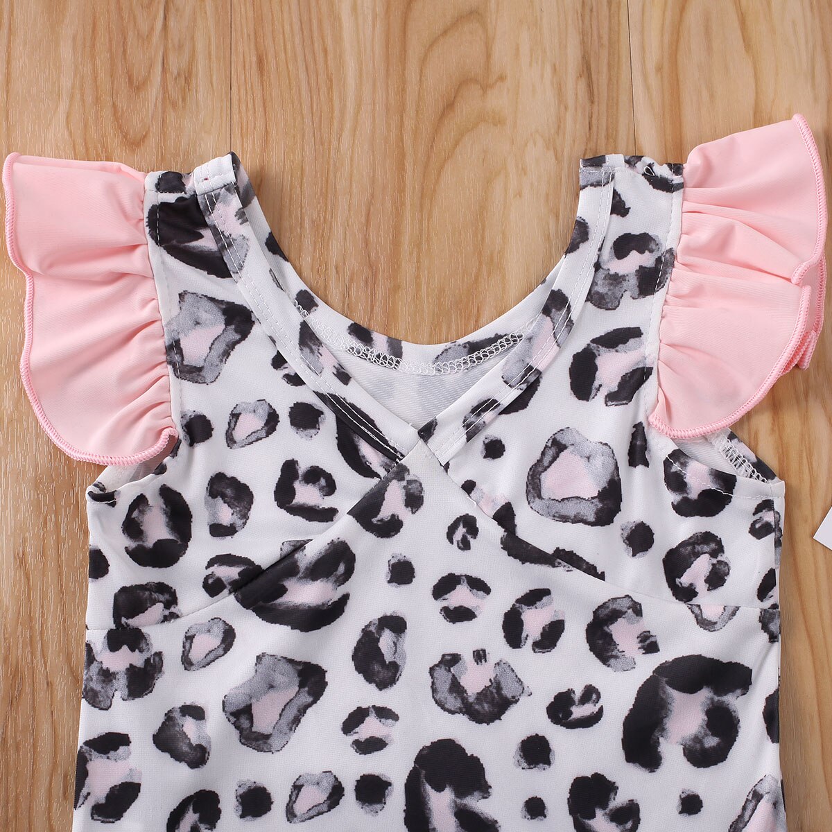 Newborn Infant Baby Girls Summer Leopard Swimsuit Swimwear One Piece Monokini Bikini Swimming Bathing Suit