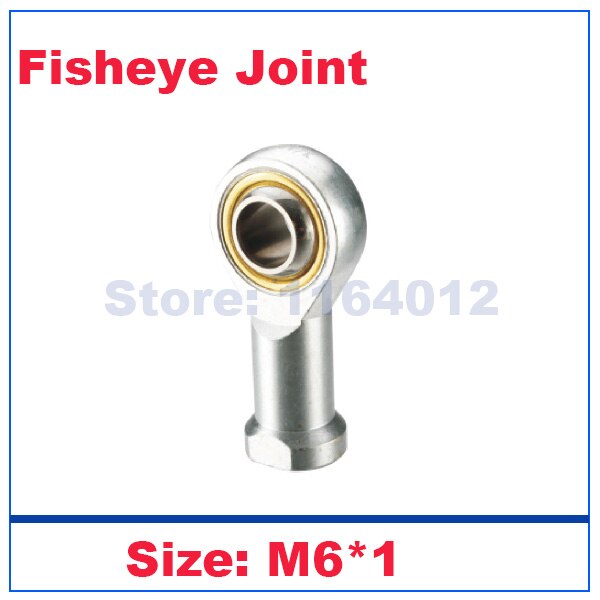 Mini air cylinder female thread M4/M5/M6/M8/M10/M12 Fisheye joint Rod ends bearings connecting rod PHS3L drawbars NHS ball head: M6x1