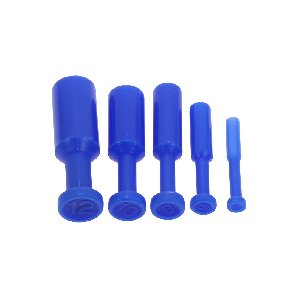 10pcs Blue Nylon Pneumatic Blanking Plug Hose Tube Push Fit Connector Air Line 4/6/8/10/12MM