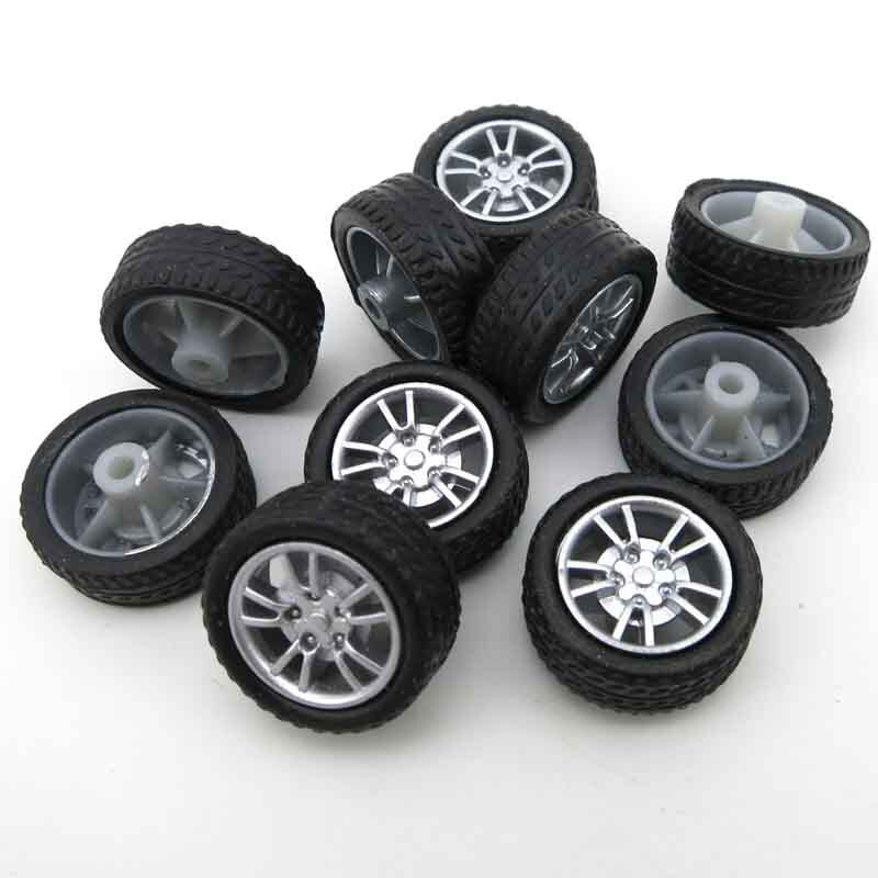 2 * 16MM rubber wheels 4WD wheels DIY technology small production plastic wheels model 10