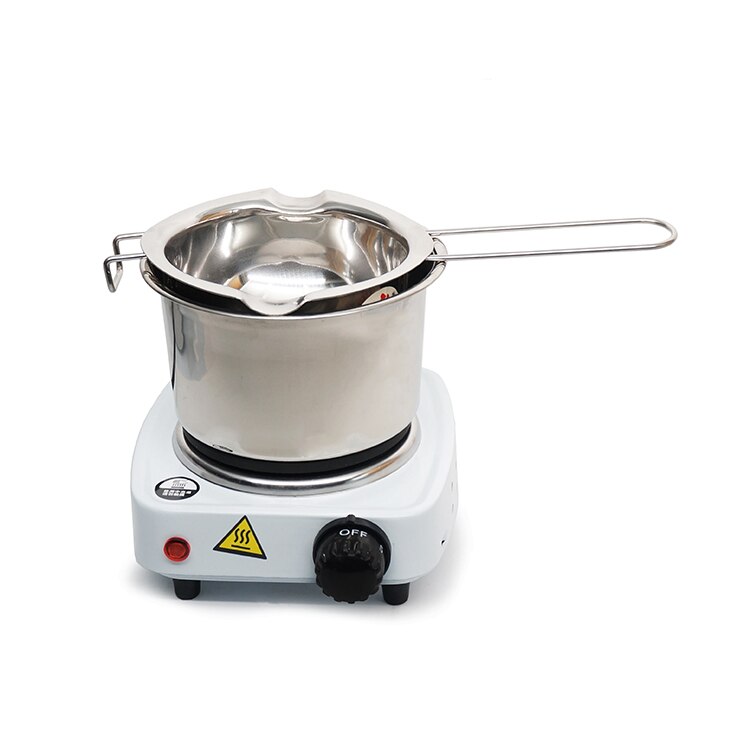 DIY Handmade Wax Heating Boiler Handmade Soap Aromatherapy Candle Chocolate Melting Boiler Making Candle Auxiliary Tool: pot and stove 3pcs
