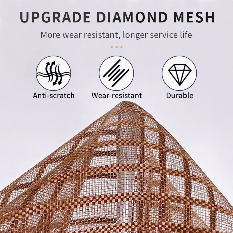 Upgraded magnetic screen door mesh, heavy duty door screen, anti-mosquito door screen, self sealing mesh screen door