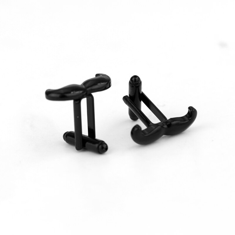 MQCHUN – boutons de manchette en métal pour hommes, moustache à la , de coiffeur, bijoux Gemelos, d&#39;affaires de mariage, ,