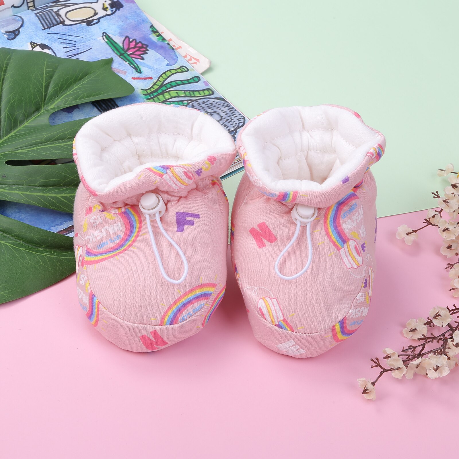 Emmababy Pasgeboren Baby Booties Leuke Gedrukt Winter Slippers Zachte Zool Toddle Eerste Wandelaars Wieg Schoenen: 08