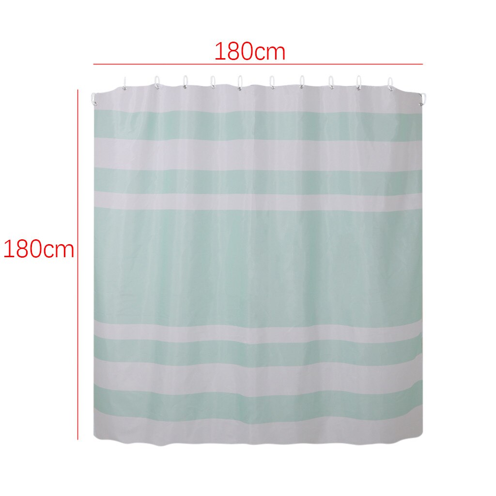Strepen Badkamer Douchegordijn Geometrische Gedrukt Waterdicht Bad Gordijnen Voor Bad Baden Cover Grote Brede 12 Stuks Haken # R10: D