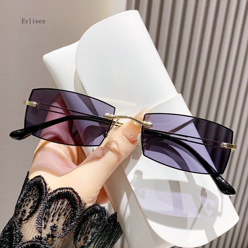 Gafas de sol fotocromáticas cuadradas sin montura para hombre y mujer, lentes de lectura con bloqueo de luz azul, lentes de Vista lejana terminadas, dioptrías