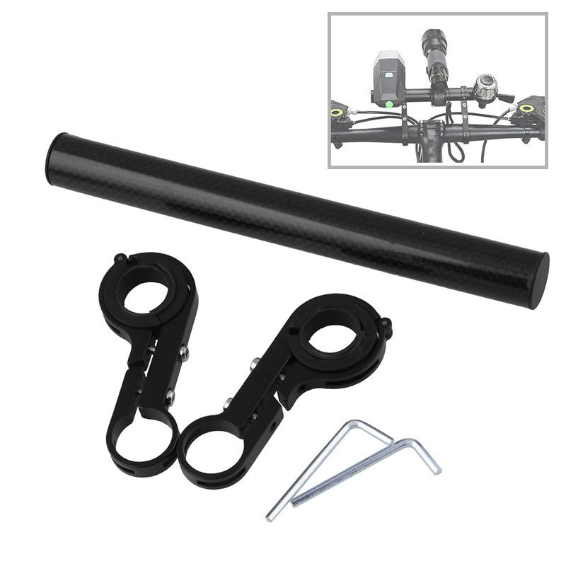 Bicycle Handlebar Extender Mountain Bike MTB Handlebar Expander Speedometer Mount Headlight Flashlight Lamp Holder Cafe Racer