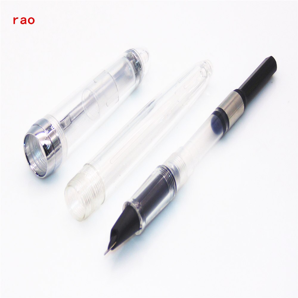 Jinhao 992 bianco Trasparente colore spirale studente ufficio extra bene pennino Fontana penne Nuovo