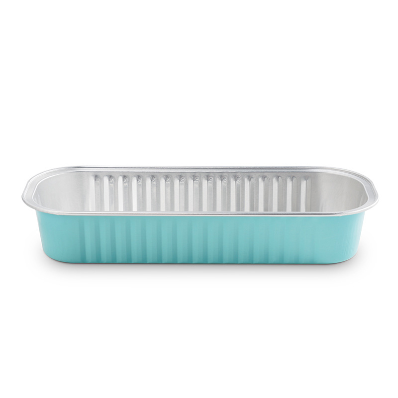 100szt. aluminium folia pieczenie ciasto skrzynka kolorowy prostokątny mały cyna Cupcake pieczenie patelnia pudding skrzynka ser deser Puchar Pakiet Boxs