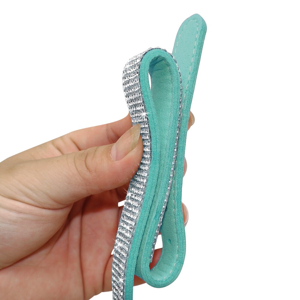 Bling Rhinestone Puppy Cat Collars Adjustable Leather Collar For Small Medium Dogs Cats Chihuahua Pug S M L Size