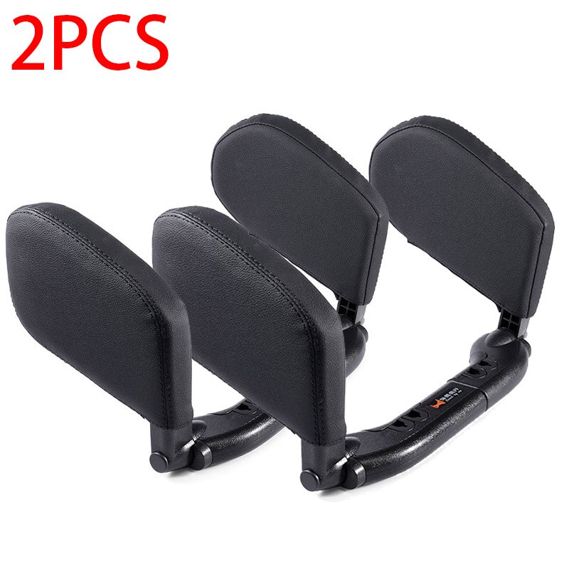 Auto Hoofdsteun Kussen Nek Kussen Reizen Rest Seat Kussen Ondersteuning Oplossing Voor Kinderen Kussen En Volwassenen Auto Seat Hoofd Auto kussen: 2pcs Full Black