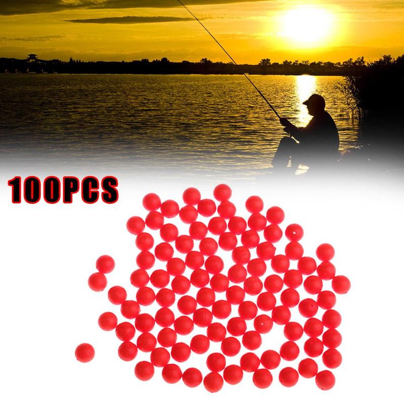 100 Pieces Of EPS Float Ball Foam Ball Eye-Catching Modified Fishing Ball Ball Gear Buoy Float Drift Fishing Float Beans Ba I2N4