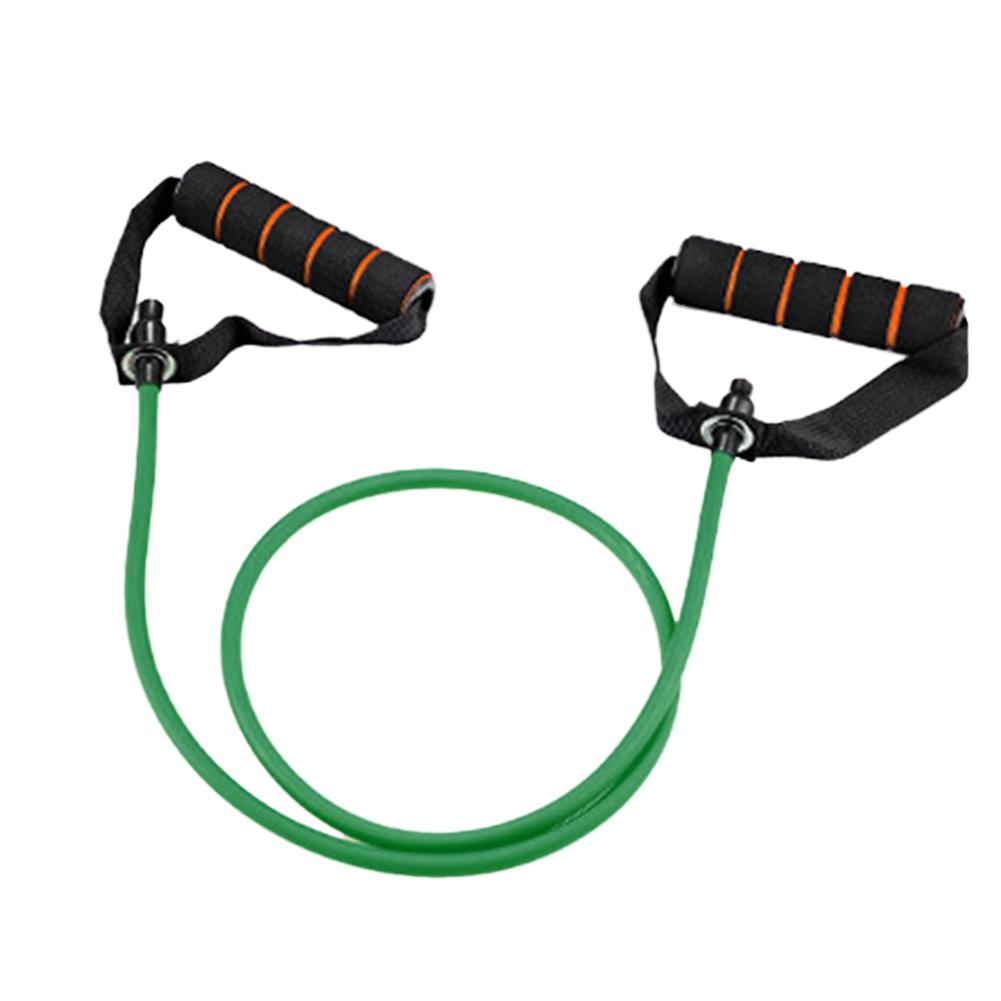 Exercise Resistance Bands With Handles Fitness Workout Bands For Home Gyms Daily Workout Strain Rope With Fitness Word: Green