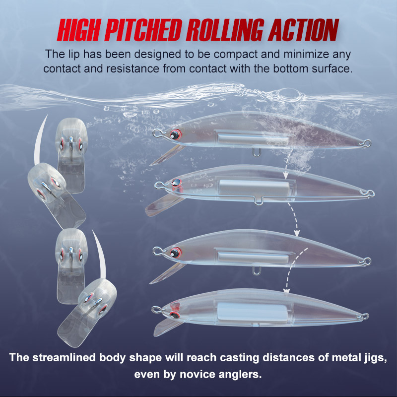 Noeby Minnow Fishing Lure 120mm 42g Sinking Shore Casting Wobbler Artificial Hard Bait Boat Flatfish Sea Fishing Lures Tackle