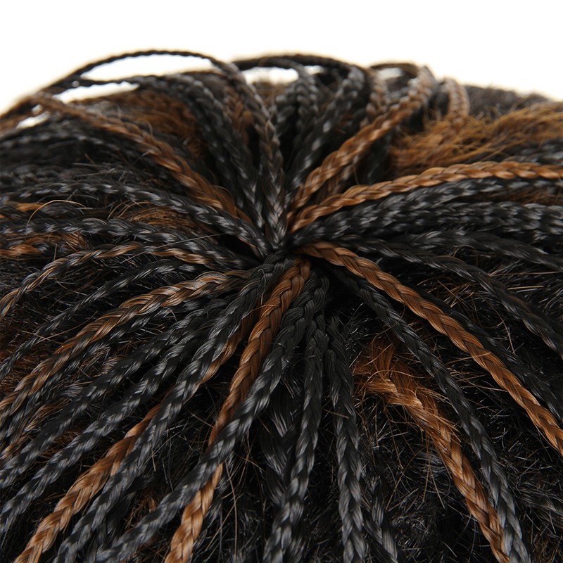 Feibin perruques tressées court Afro torsion synthétique tressage cheveux perruque B195