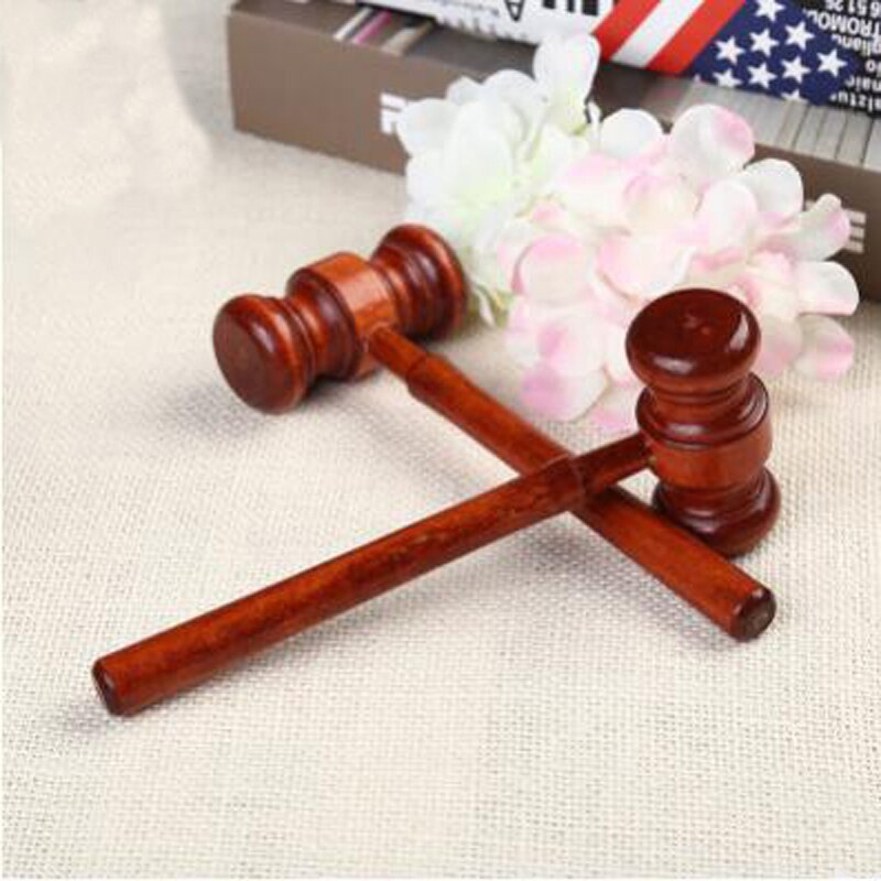 1PC Mini Hammer Lawyer Decoration Hammers Judge Hammer Wooden Hammer Wood Multi Tool Small Hammer Birthday Christmas Toy