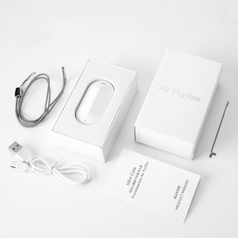 Wearable Air Purifier Necklace Negative Ion Mini Portable Cleaner Negative Ion Household Generator Remove Haze Air Freshener