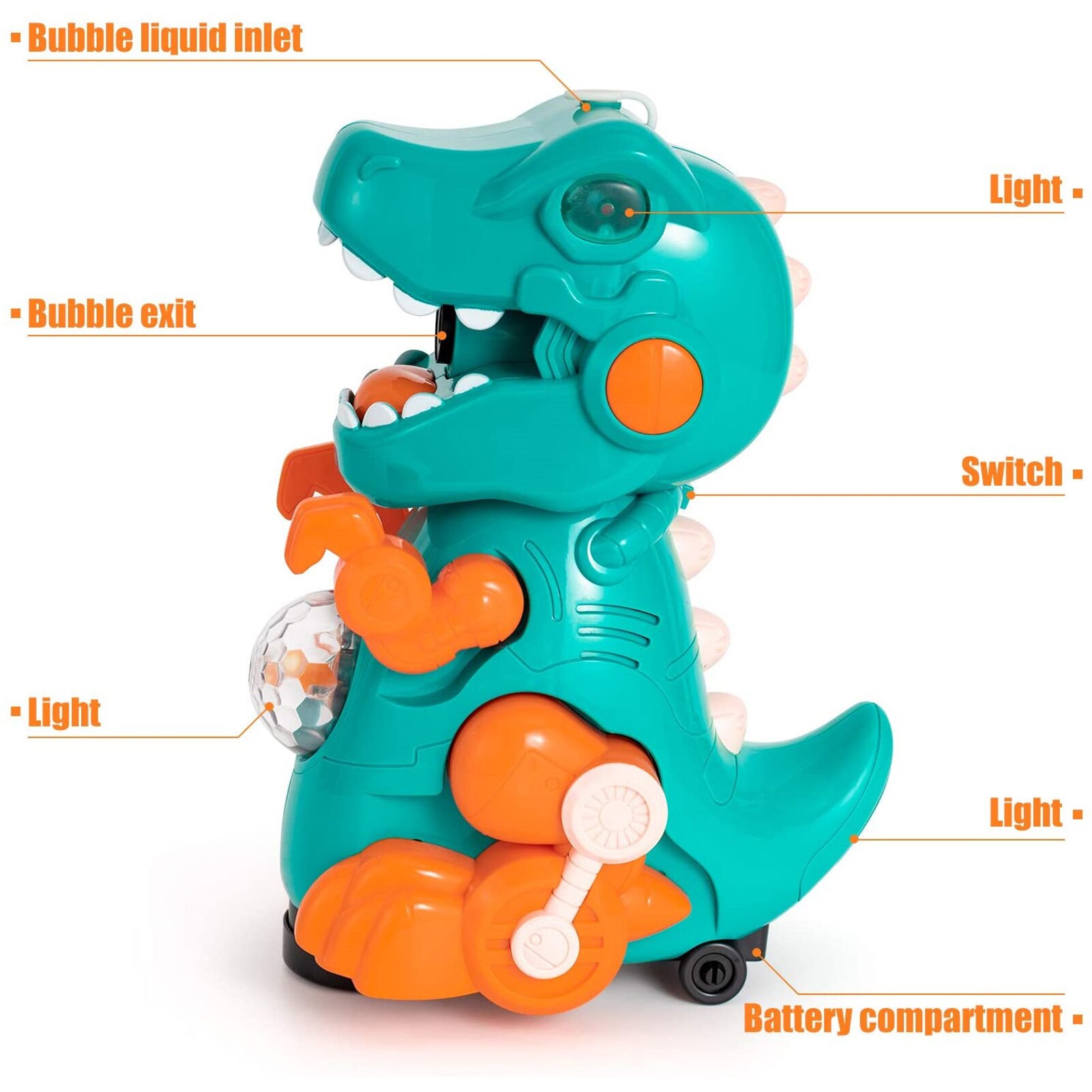 Kinderen Zomer Dier Dinosaurus Bubble Machine Met Geluid En Verlichting Outdoor Speelgoed Voor Kinderen Elektronische Majic Zeepbellen Speelgoed