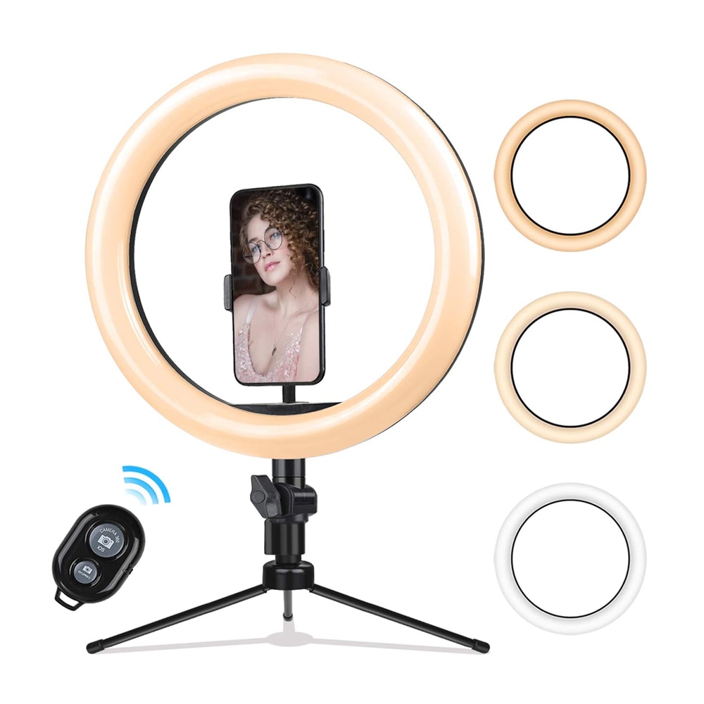 10.2 Inch Ring Licht Met Standaard Led Camera Selfie Licht Ring Voor Iphone Statief En Telefoon Houder Voor Video Fotografie