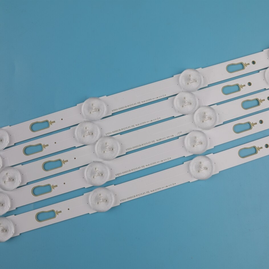 Tira de luces LED para Samsung UE50JU6400 UN50MU6070 UE50JU6400k UN50JU7100FXZA V5DU-500DCA-R1 500DCB BN96-34795A, 12 Uds.