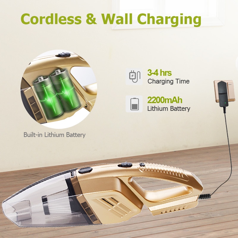 GRIKEY Wireless Car Vacuum Cleaner Wireless Cleaners Handheld Vacuum Cleaner Car Wireless Vacuum Cleaner For Car/Home 5000Pa