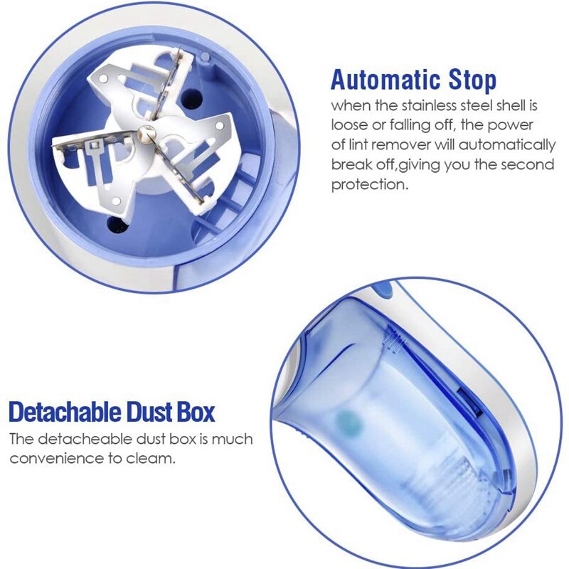 Small Electric Lint Remover & Fabric Shaver, Stainless Portable Fuzz Remover for Fabric, Clothes, Pet Hair, Blanket