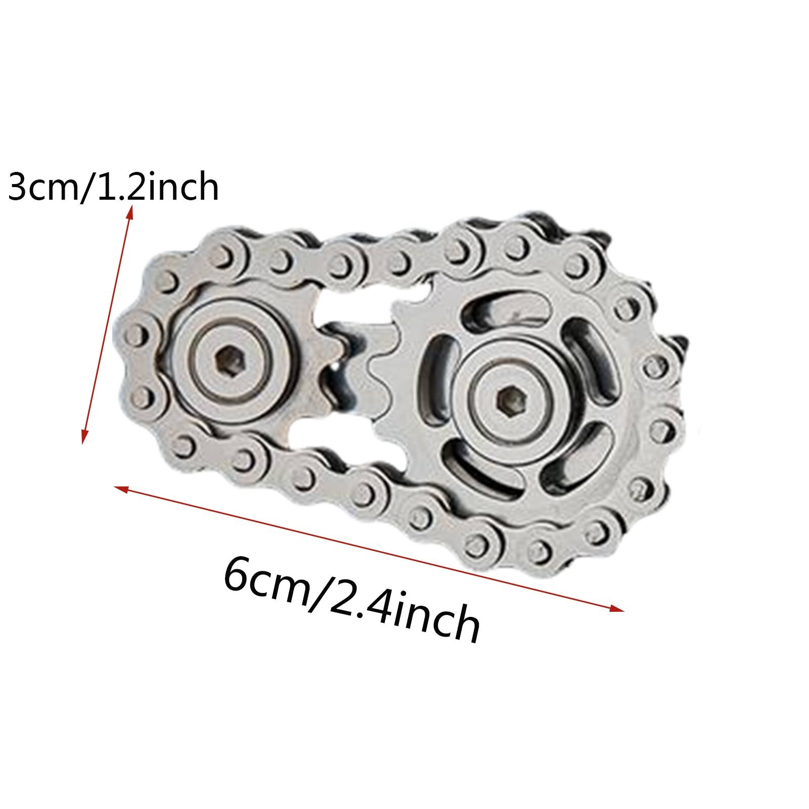 Sprockets Flywheel Fingertip Gyro Sprockets Chains Edc Metal Toy Gear Chain Gyro Sproket Roadbike Spinner Lots Style