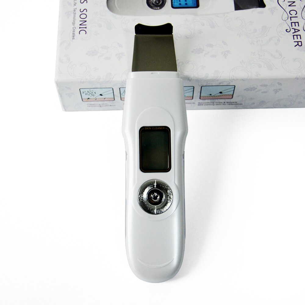 Spatule de nettoyage de peau de visage ultrasonique Rechargeable, pour peler la peau en douceur, nettoyer les ions, raffermir la peau