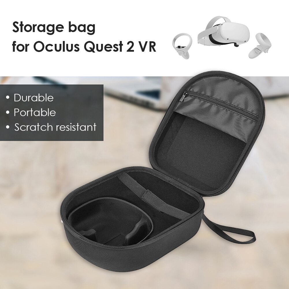 Travel EVA Carrying Case for Oculus Quest 2 VR Headset Controller Storage Case Portable Case Electronic Equipment Accessory